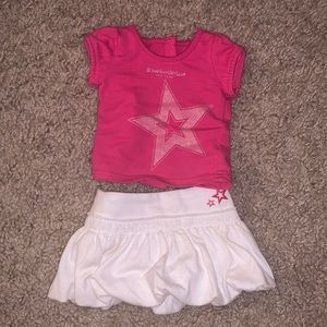 American Girl Shirt & Skirt